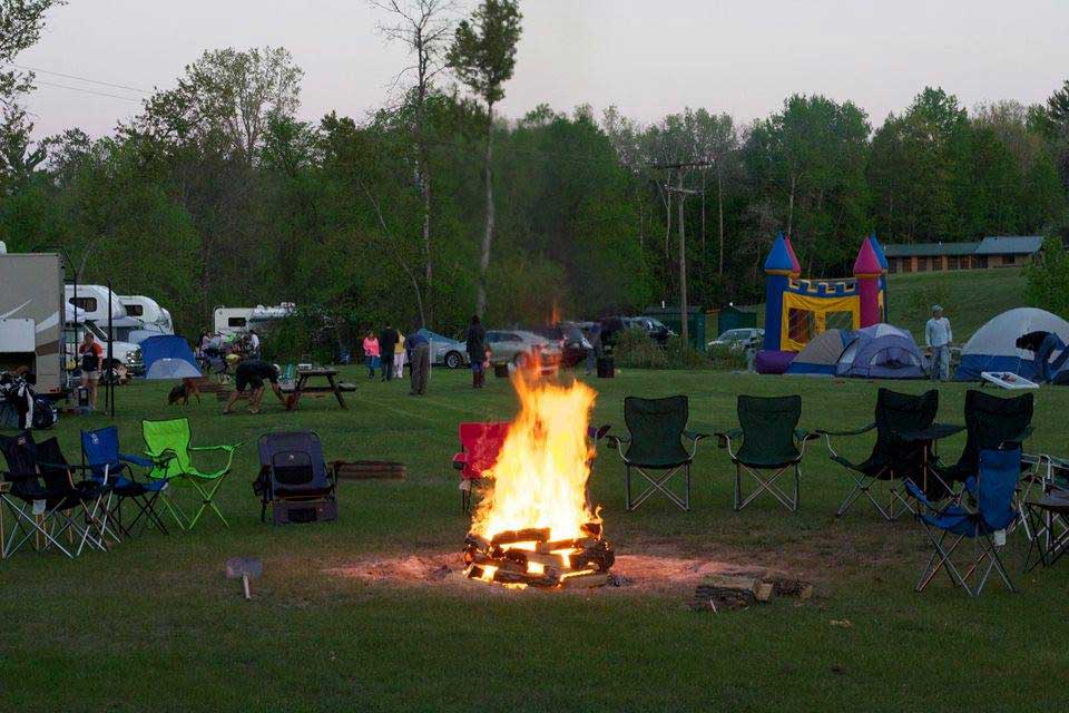 Bonfire at Russell Campground